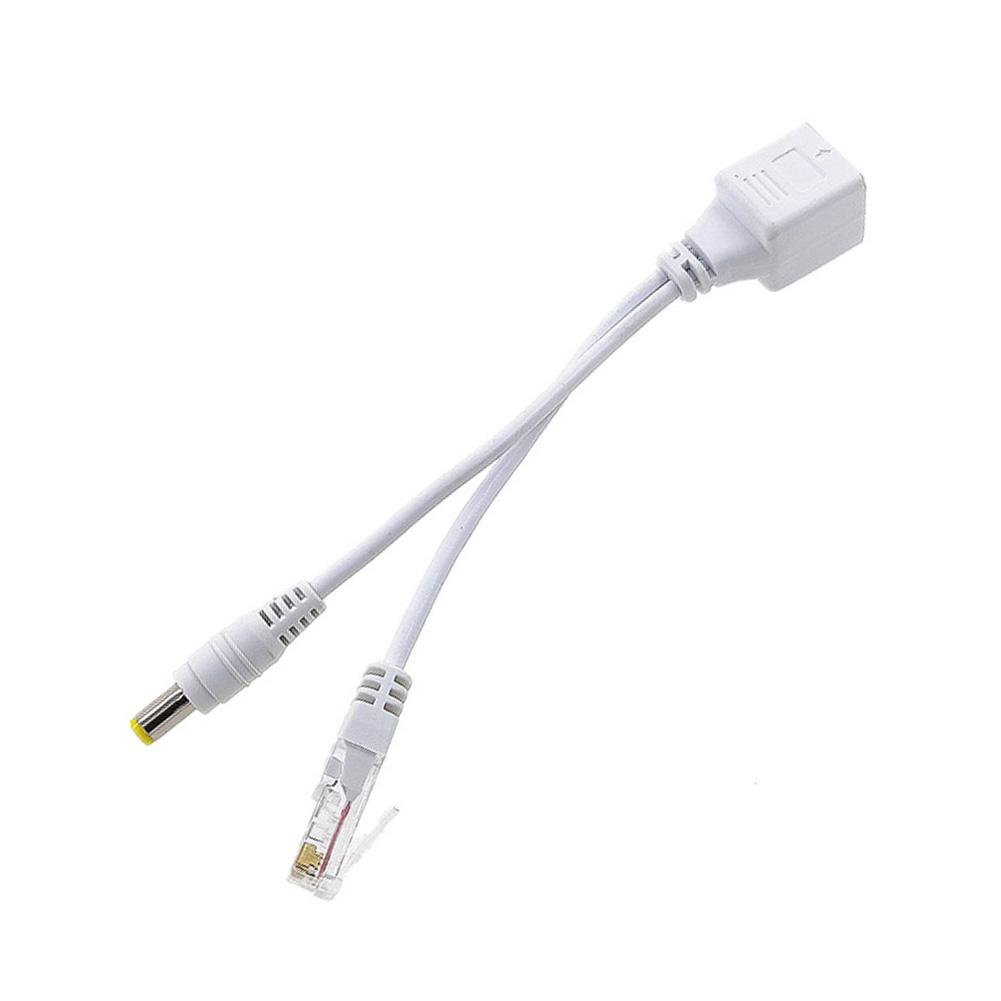 

Кабель POE Пасивне живлення через Ethernet Кабель-адаптер POE Splitter RJ45 Інжектор Модуль живлення 5 В 12 В для IP Camea Male білий