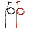 Red and Black Silicone Insulated Probe Test Leads for Multimeter Measurements