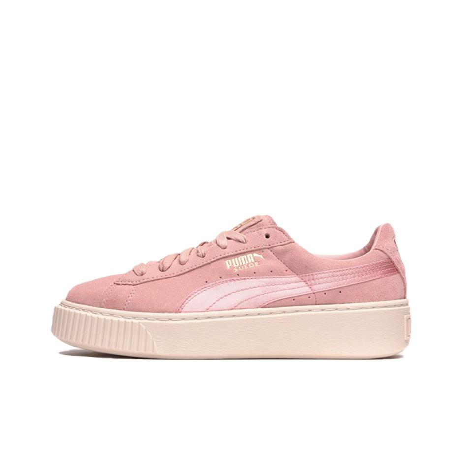 Puma Velúr Platform Rózsaszín Szatén Női Sneakerek Ezüst 365828-03