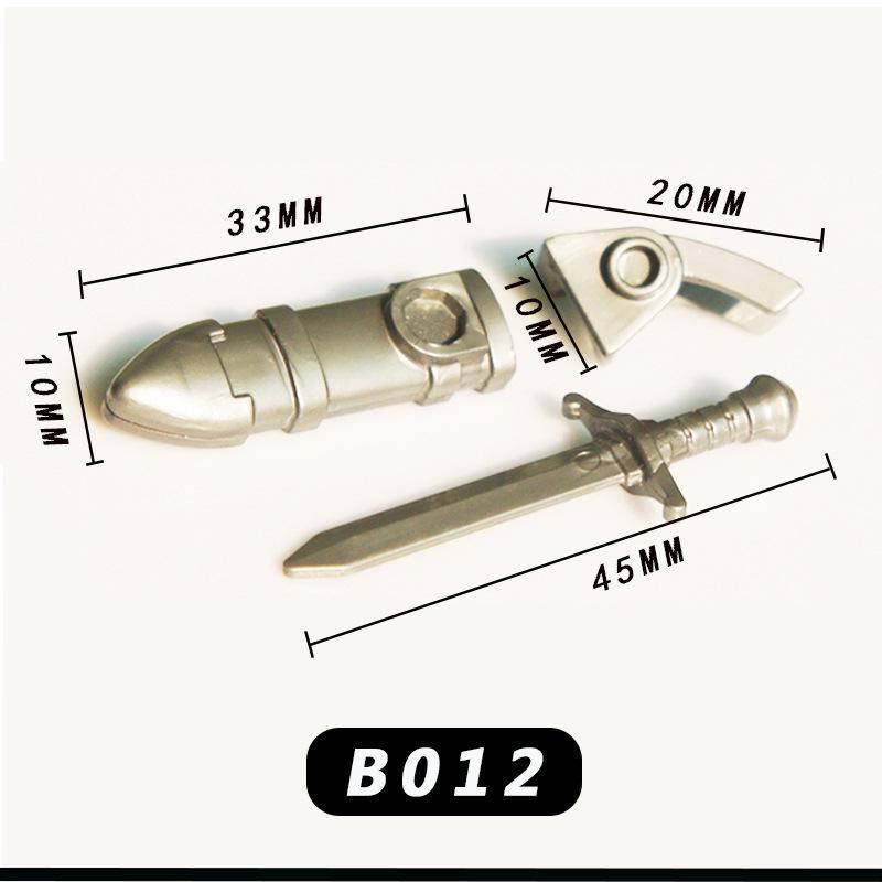 Medieval Knight Scene Minifigure: Fountain, Rapier, Compatible with LEGO Bricks