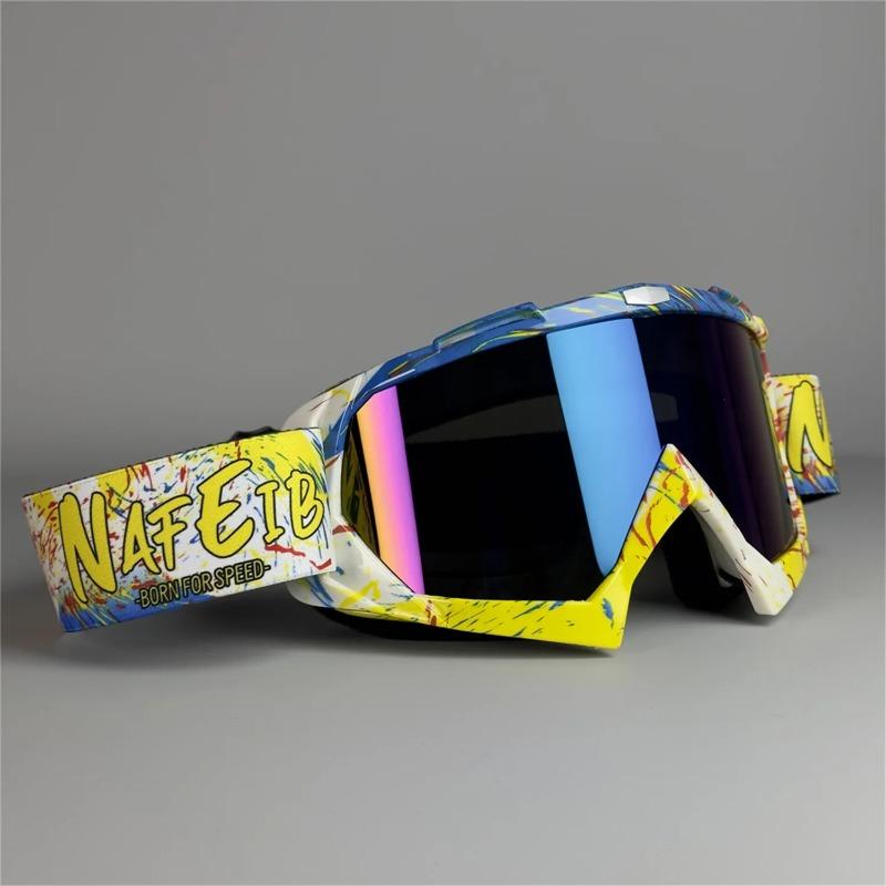 Non-polarized Motorcycle Goggles for Men Women Motocross Glasses Safety Protective Night Vision Helmet Goggles Vintage Driving Eyeglasses