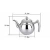0.8/1L Stainless Steel Loose Tea Pot Strainer Filter Infuser Kettle Coffee Jug