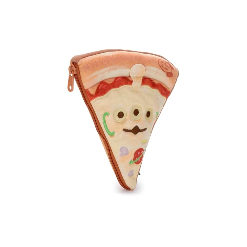 Takara Tomy Arts Pixar Character Nui Bread Plush Pouch - Pizza Alien - Height: Approx. 20.5cm