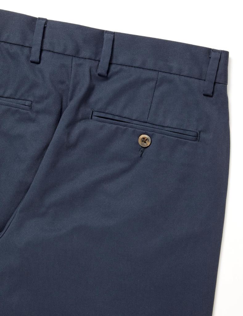 [Amazon Essentials] Chino Pants, No Pleats, Non-Stretch, Slim Fit, Men's, Navy, W32 / L30