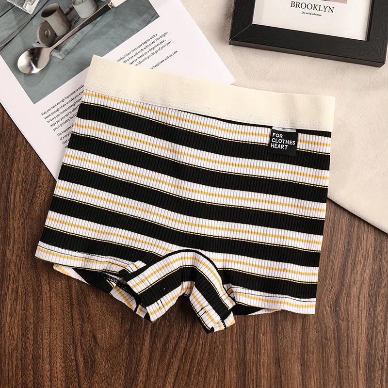 

Жіночі смугасті бавовняні боксери-бріфи - М які, дихаючі, приємні до шкіри, шорти-безпеки із середньою посадкою XL