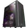 Mini Tower Case - MARS GAMING - MCM RGB - Black - Tempered Glass Panel - 80 Mm Fan