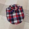 Plaid Women Shirt False Collars White  Removable Lapel Collars For Women Fake Collar Women Detachable Collars Nep Kraagie