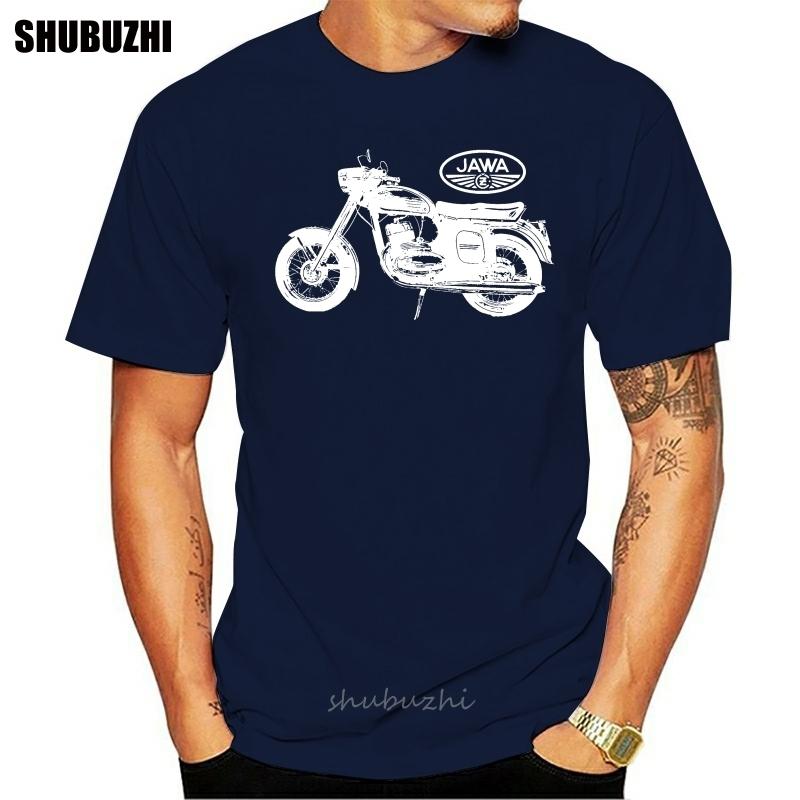 Foršs Jawa motocikla T-krekls 1950 1950 Cilindrs 350 Motocikls Unisex T-krekls kokvilnas T-krekls vīriešiem vasaras modes T-krekls eiro izmērs