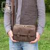 Koshibu Shoulder Bag for Made In Japanese Persimmon Kurashiki Pocket Toyooka Many Birthday Men, Crossbody, Over-the-shoulder, Lightweight, Japan,