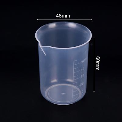 10 Stücke 50Ml Kunststoff Messbecher Mit Graduierung Für Flüssigkeit Messen Container