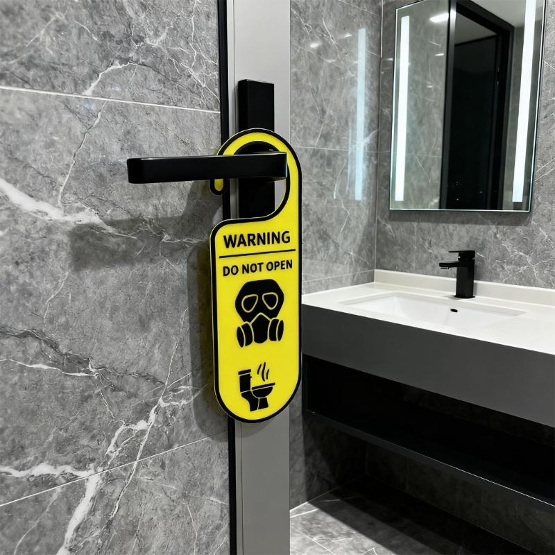 Do Not Disturb Bathroom Door Sign Warning Do Not Open Occupied Door Hanger Sign for Home Office Conference Hospital
