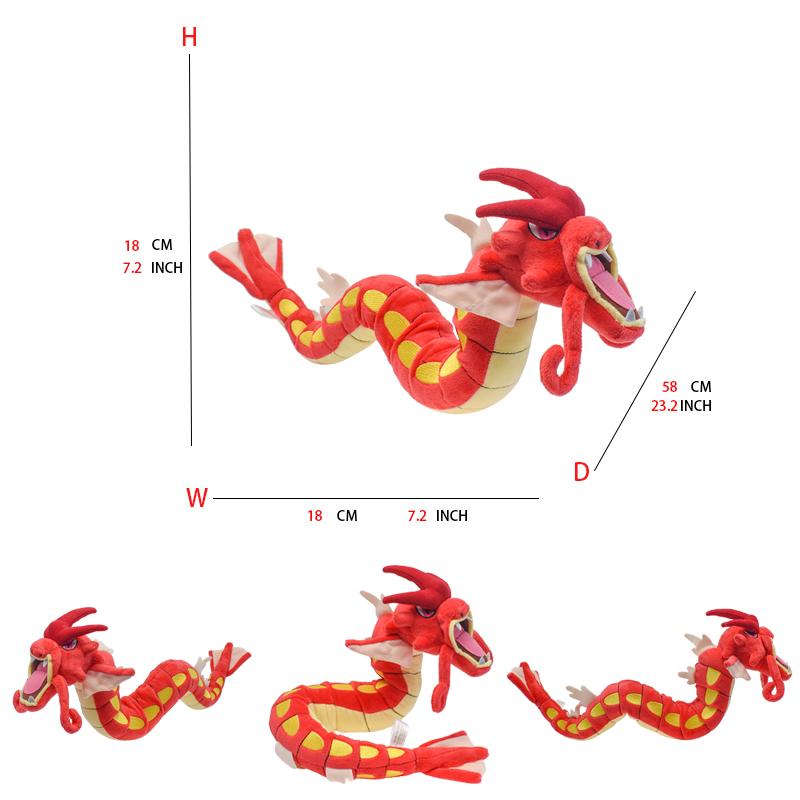 25 Styles Plush Toys Shiny Dragonair Rayquaza Gyarados Charizard Charmander Lycanroc Vulpix Lucario Stuffed Peluche Doll
