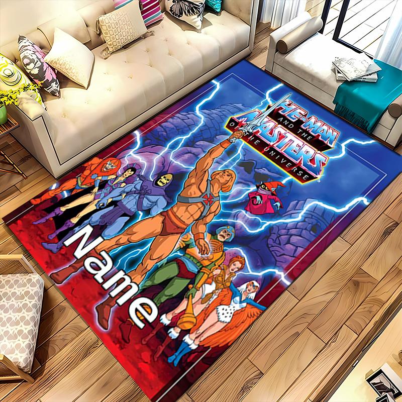 Tappeto Personalizzato He-Man e i Padroni dell'Universo - Perfetto per Cucina, Bagno, Lavanderia Disponibile in Taglia Grande, Regalo Al
