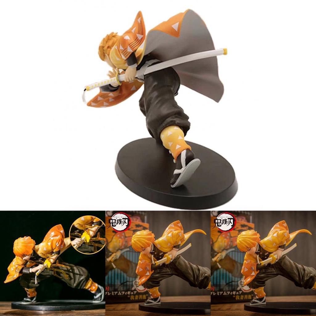 Multi-colored Demon Slayer Agatsuma Zenitsu Action Figure For Ornament And Toy