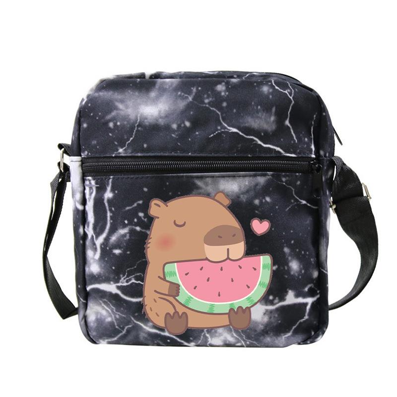 Fashion Versatile Children'S Portable Shoulder Bag Printed Trend Multifunctional Oblique Span Bag