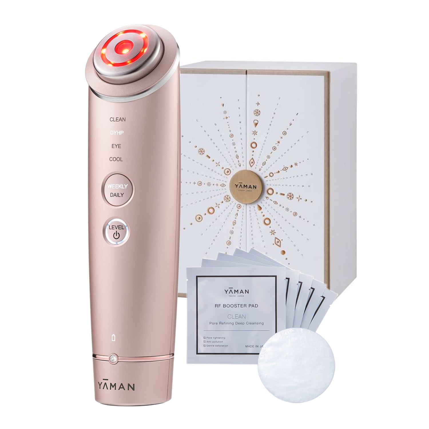 

Facial Beauty Device Photo Plus Shiny BeautyBox Booster Pad Set Lift M18YL11 YA-MAN