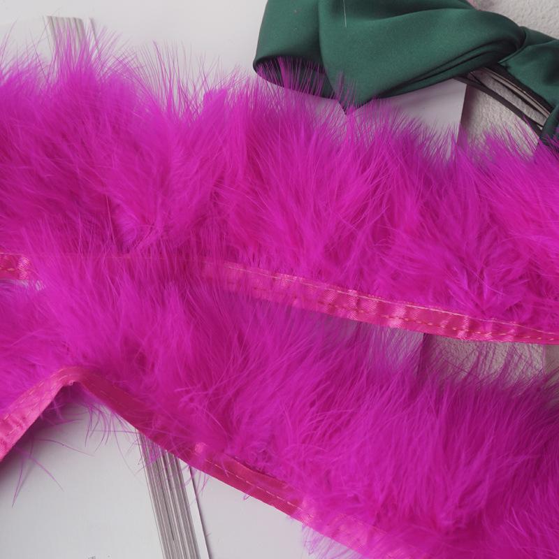 Color Blood Vessel Fleece Feather Cloth Edge Cloth Strip Fleece Cloth Belt Clothing Accessories Diy Car Non-Slip Mat Decorative Material