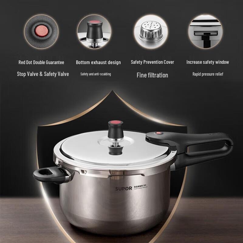 SUPOR 304 Stainless Steel Household Pressure Cooker