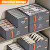 6/7/20 Grids Underwear Storage Box Dark Grey Socks Bra Organizer Drawer Division Multi-functional Household Wardrobe