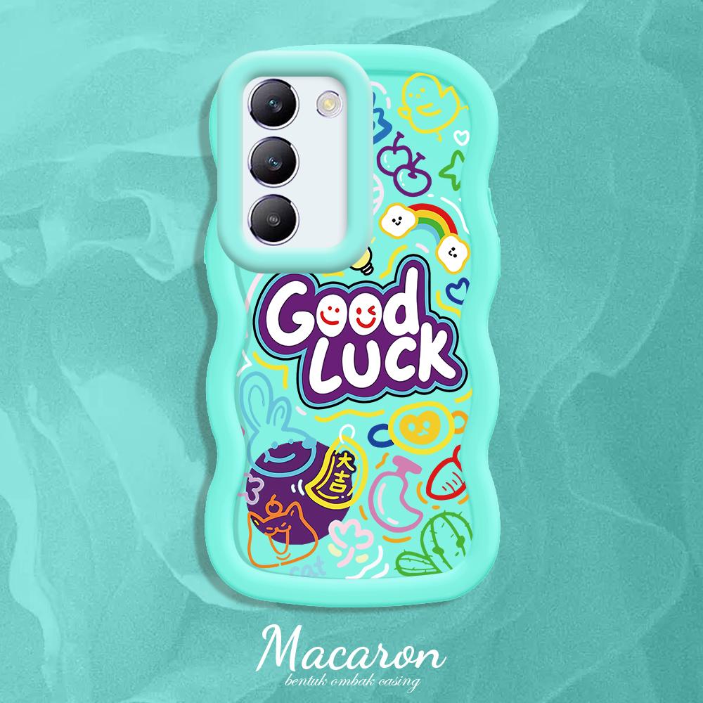 Malovaný vzor Big Wave Edge Měkký silikonový materiál Macaron Pouzdro na telefon Ochranné gumové pouzdro odolné proti nárazům pro OnePlus Vivo Motorola Moto