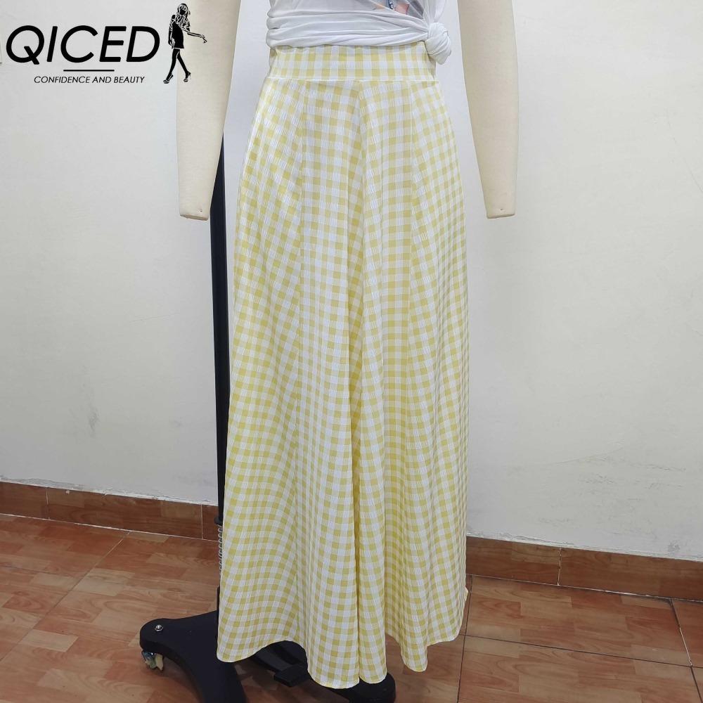 QICED Dámská módní ležérní letní jarní sukně