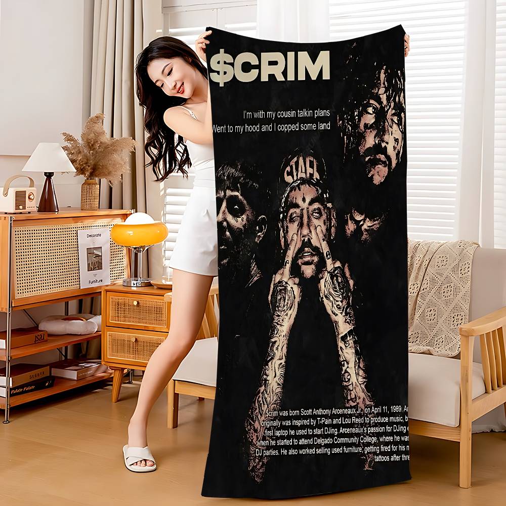 Singer S-Suicideboy Band Big Microfiber Beach Towels Quick Dry Towel Sand Beach Towels Pool Towel for Travel Swim Pool Yoga
