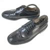 90s Vintage Japan Made/MEN'S CLUB/Leather Wingtip Goodyear Welt Shoes/25.5/Black/BLACK/Business Dress Shoes(USED)