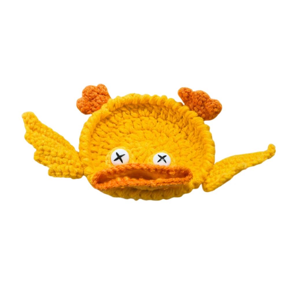Handmade Crochet Lizard Coaster 3D Amigurumi Animal Cup Mat Fun DIY Knitted Drink Coaster for Home Table Desktop Decor Gift