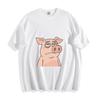Grumpy Pig T-Shirt - Tired Piggy Face Design Unisex Tee