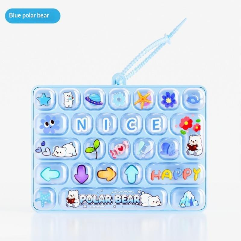 26-Key Keyboard Key Caps Antistress Giant Keycap Keychains Cute Large Keycap Clicker Kawaii Keycap Keyboard Keycaps