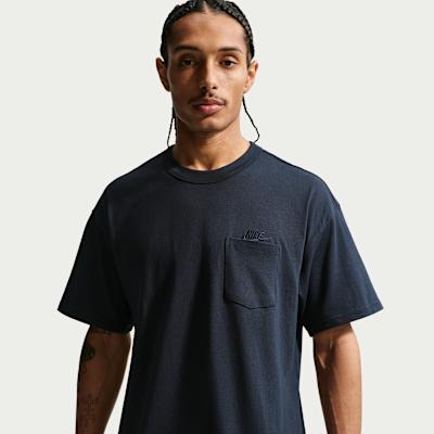 Nike ESSENTIALS T Shirt Men s Pitch Black Obsidian S