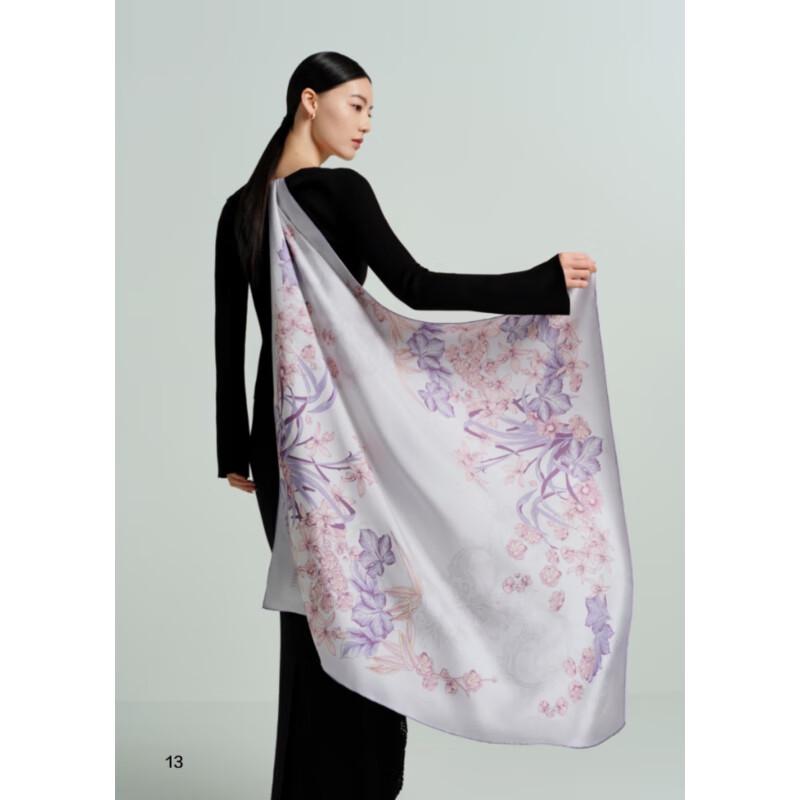 Wanshili Qingfeng Yayun Double-Sided Mulberry Silk Scarf