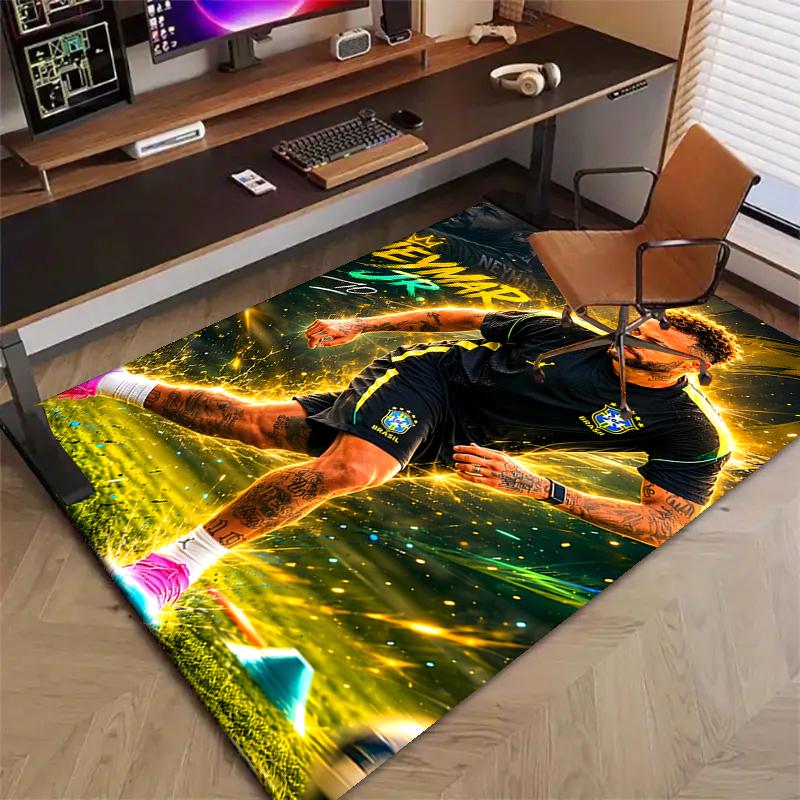 1pc Neymar17 Design Printed Area Rug Carpet for Bedroom Living Room Home Decor Rugs Mat Non Slip Mat Rug for Bedside