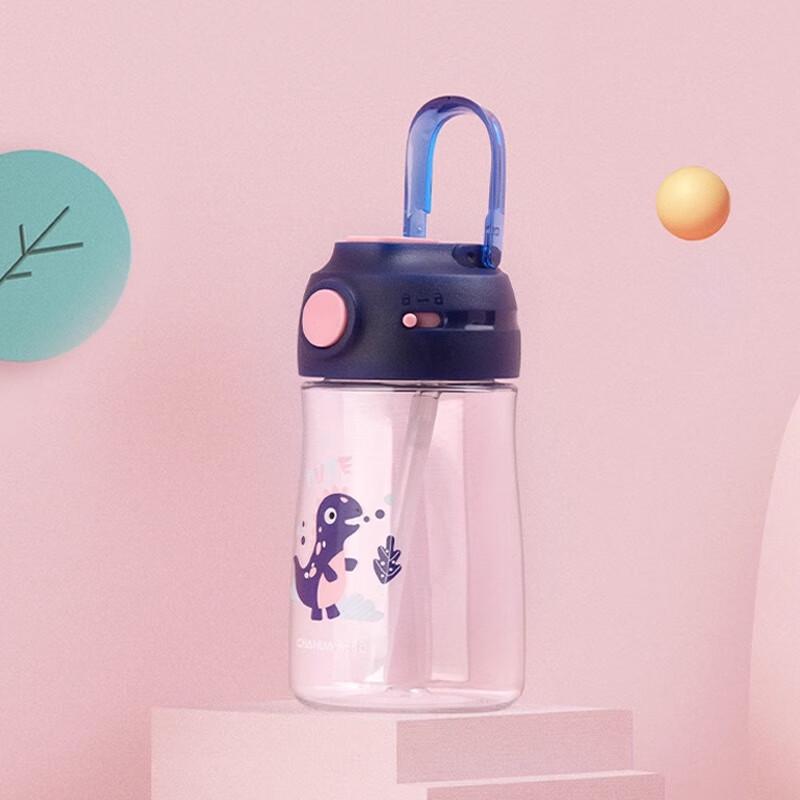 Chahua Beiyou Cartoon Anti-drop Kids Straw Cup 420ml