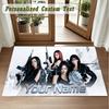 Crystal Velvet Square Rug Custom Nameaespa Pattern Non Slip Home Floor Decor Rug