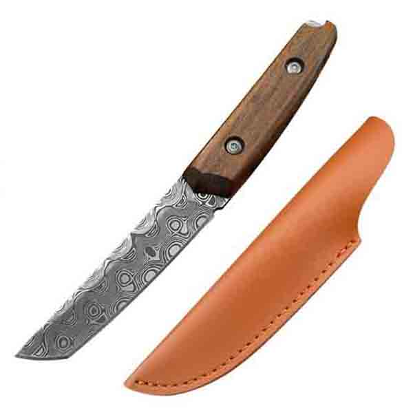 Damascus Pattern Stainless Steel Forged Kitchen Boning Knife Meat Cleaver Cutter