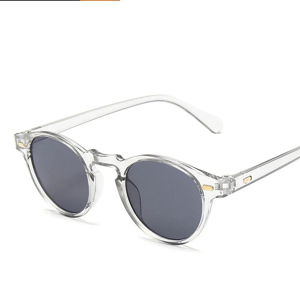 Fashion Oval Small Sunglasses Clear Classic UV400 Sun Glasses For Women Transparent Shades Trendy Female