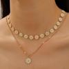 Boho Daisy Double Layer Clavicle Necklace: Sweet European & American Style