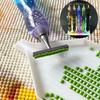 Homfun Shiny Diamond Painting Pen Color Embroidery Threaded Dot Drill Tool Metal Screw Thread Diy Dot Drill Pen Tool Accessories