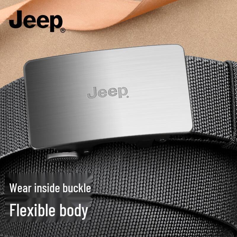 JEEP Men's Elastic Tactical Belt with Automatic Buckle