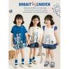 Youyou Girls' Summer Cotton Outfit Set