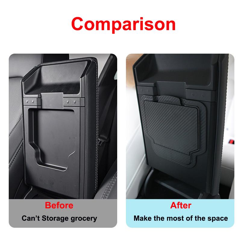 for Tesla Model Y L 2026 Accessories Flocking Center Console Organizer Storage Box YL Juniper Car Cup Mat Armrest Box Organizers