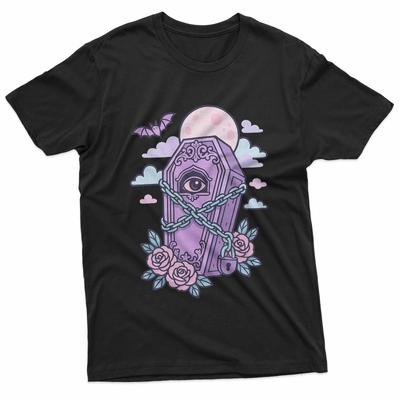 Pastel Gothic Coffin Kawaii Spooky Halloween Witchy T-Shirt
