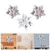 Einzigartige Keramik-Blumen-Wandskulptur Modernes Ornament Kompakte Kunst als Geschenk für Wohnzimmer Schlafzimmer Verwandte Freunde