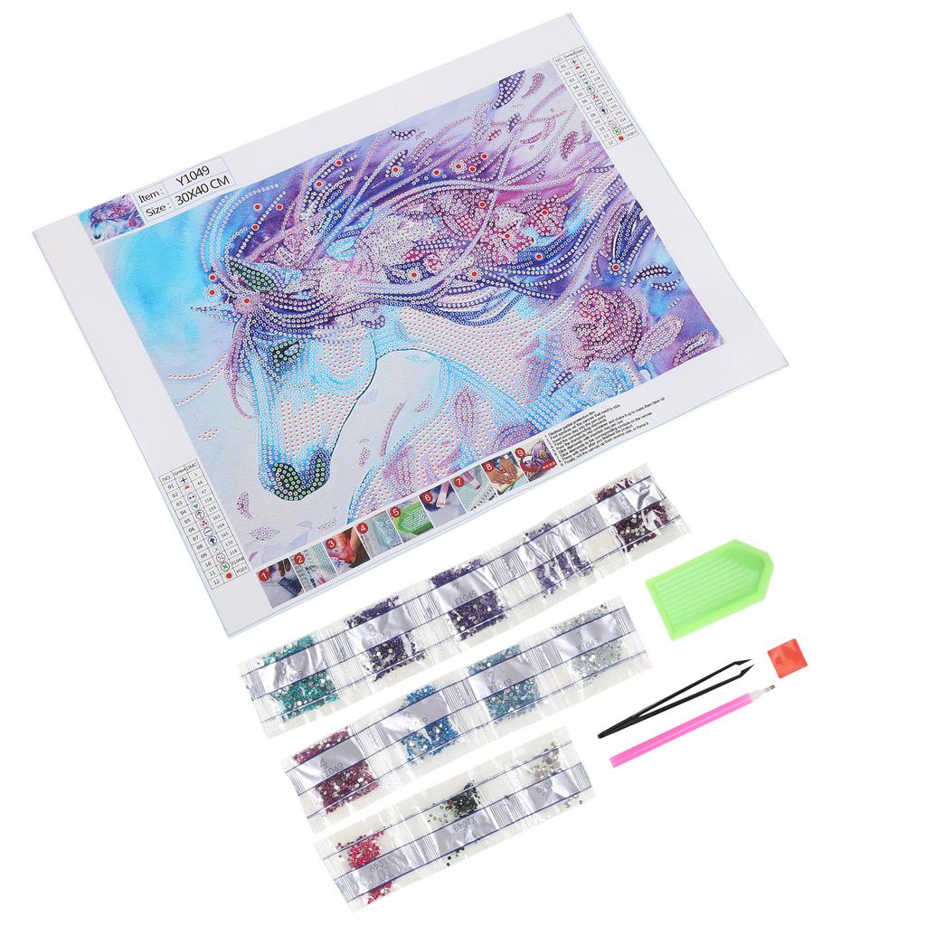 Rhinestone Painting ThreeDimensional Effect Not Easily Fall Off Fade Rhinestone Painting Packs for Home Decoration