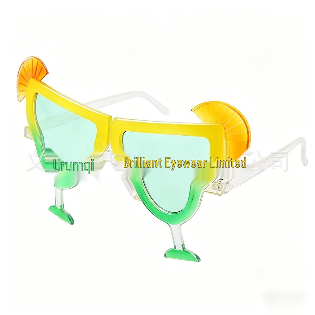 Hawaiian Beach Party Glasses: Coconut Tree, Flamingo, Parrot, Ice Cream, Flower & Wine Glass Fun