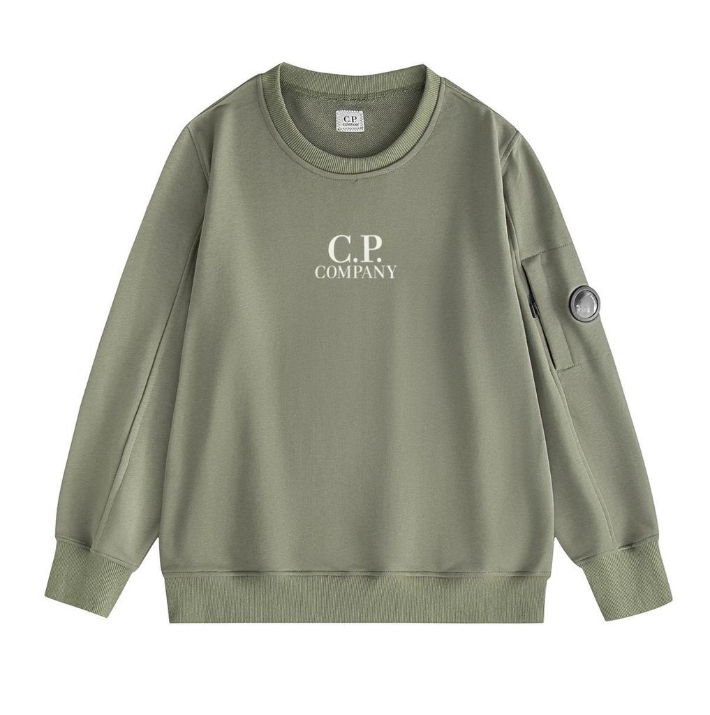 Autumn Winter Logo Lens Round Neck Hoodie