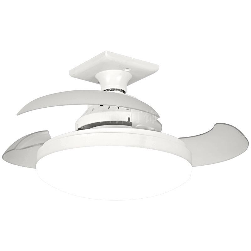 Silent E27 Screw Base Ceiling Fan Light with Invisible Blades and Pure Copper Motor