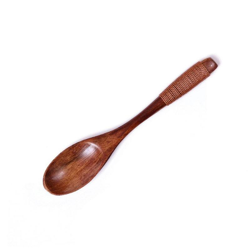 3Pcs Small Wooden Spoon Kitchen Spice Sugar Salt Spoon Mini Wood Spoon for Honey Ice Cream Tea Coffee Spoon Wooden Tableware