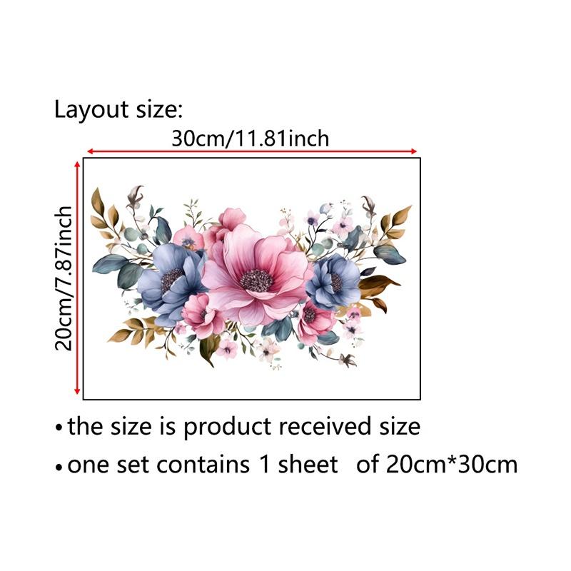 Adesivi per WC Adesivi a Fiori Adesivi Autoadesivi per Bagno Pittura Adesivi Impermeabili Copriwater Pareti del Bagno Adesivi a Fiori